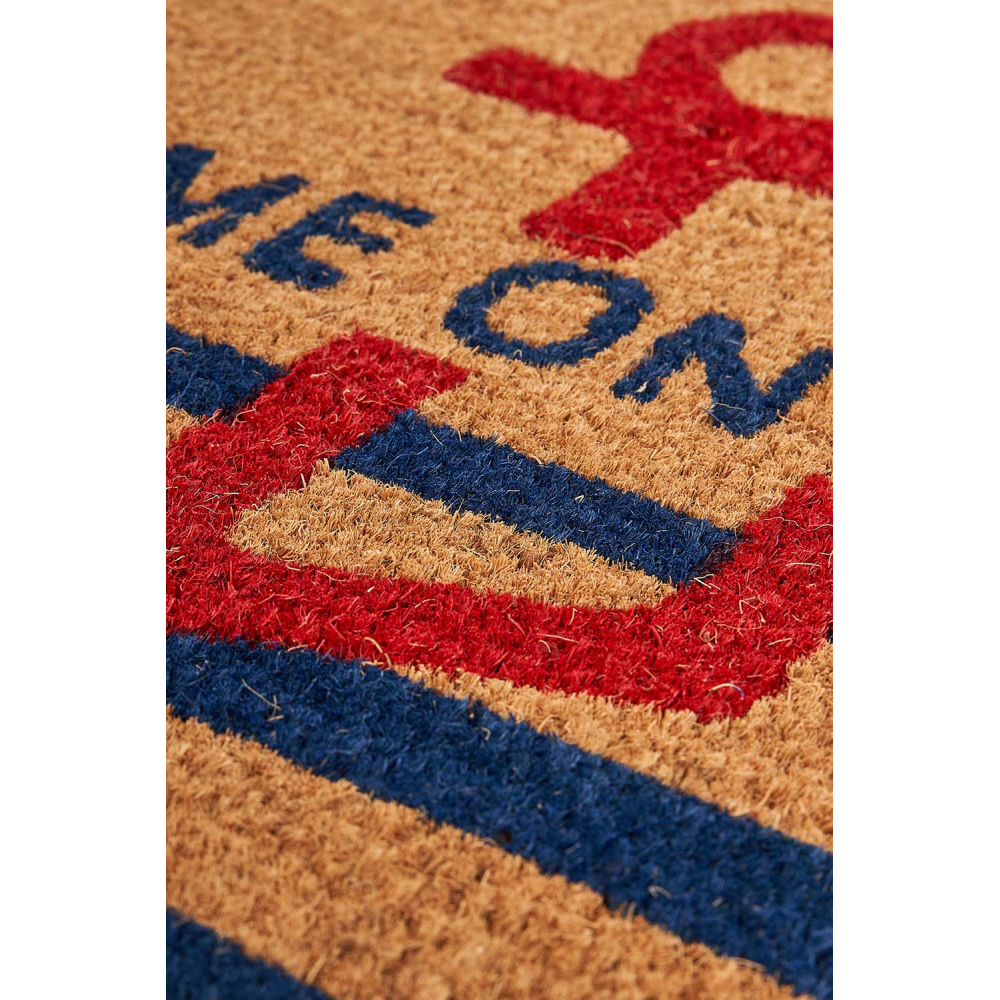 Paillasson en fibres de coco 70 x 40 cm welcome on board