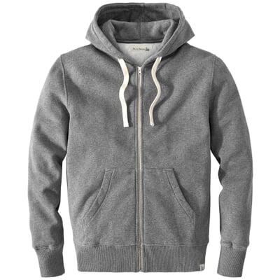 Herren-Hoodiejacke, Graumelange