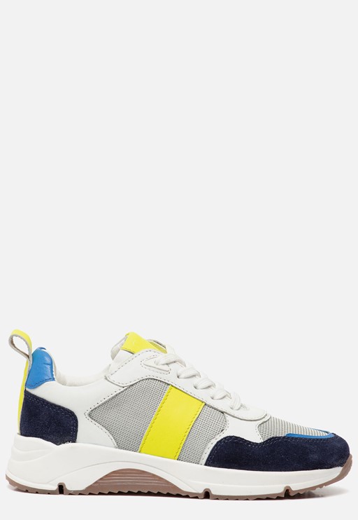 Muyters Runner Sneakers blauw Leer