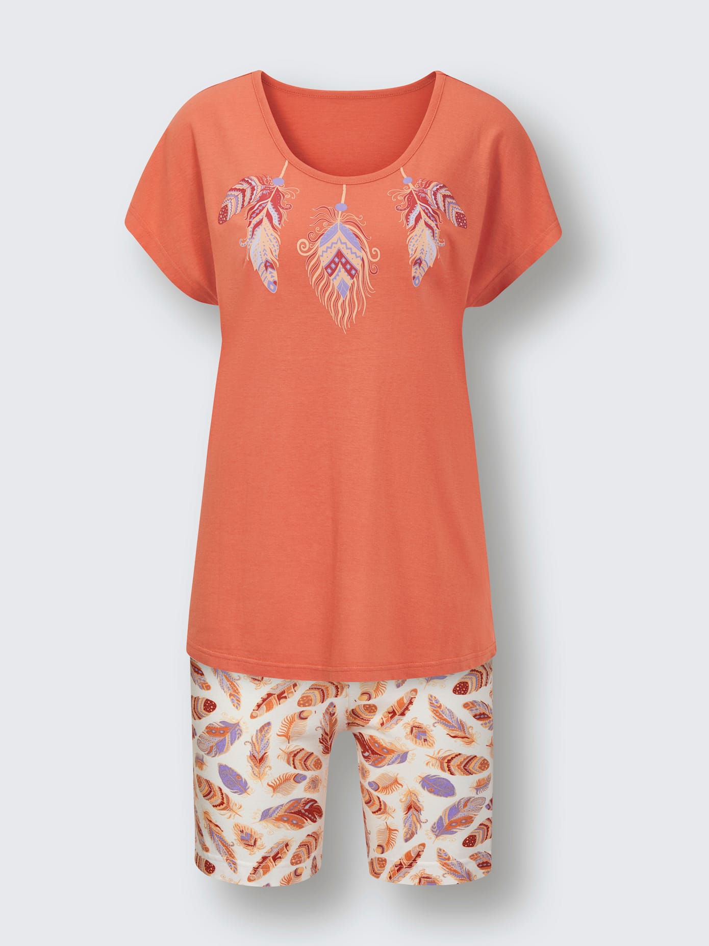Pyjama court jersey fin