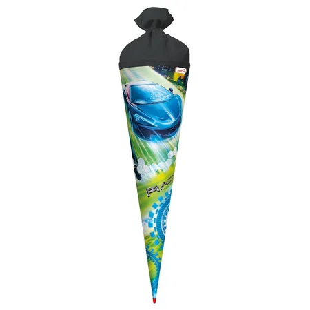 Roth Schultüte Racing mit Filzverschluss, 70 cm, rund