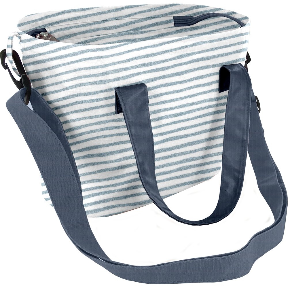 Sac Lunch Isotherme Rayé Bleu Blanc