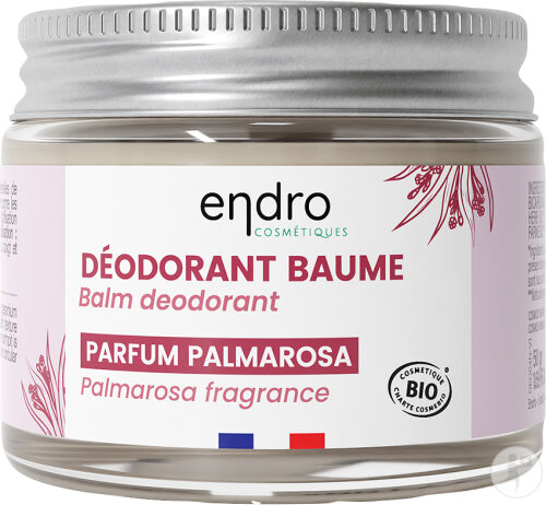 Endro Déodorant Palmarosa Baume Naturel Bio 50ml