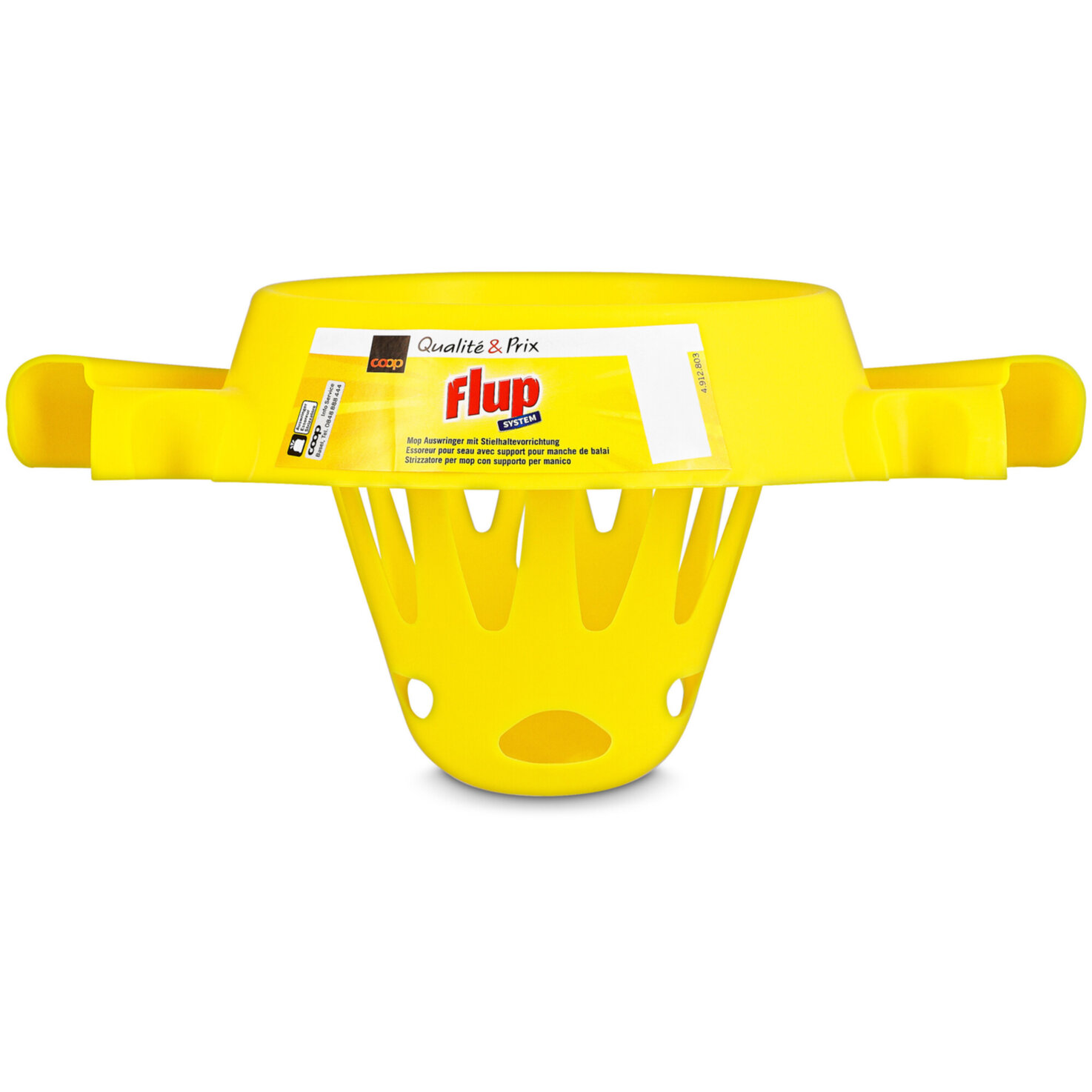 Flup Mop Auswringer mit Stielhaltevorrichtung