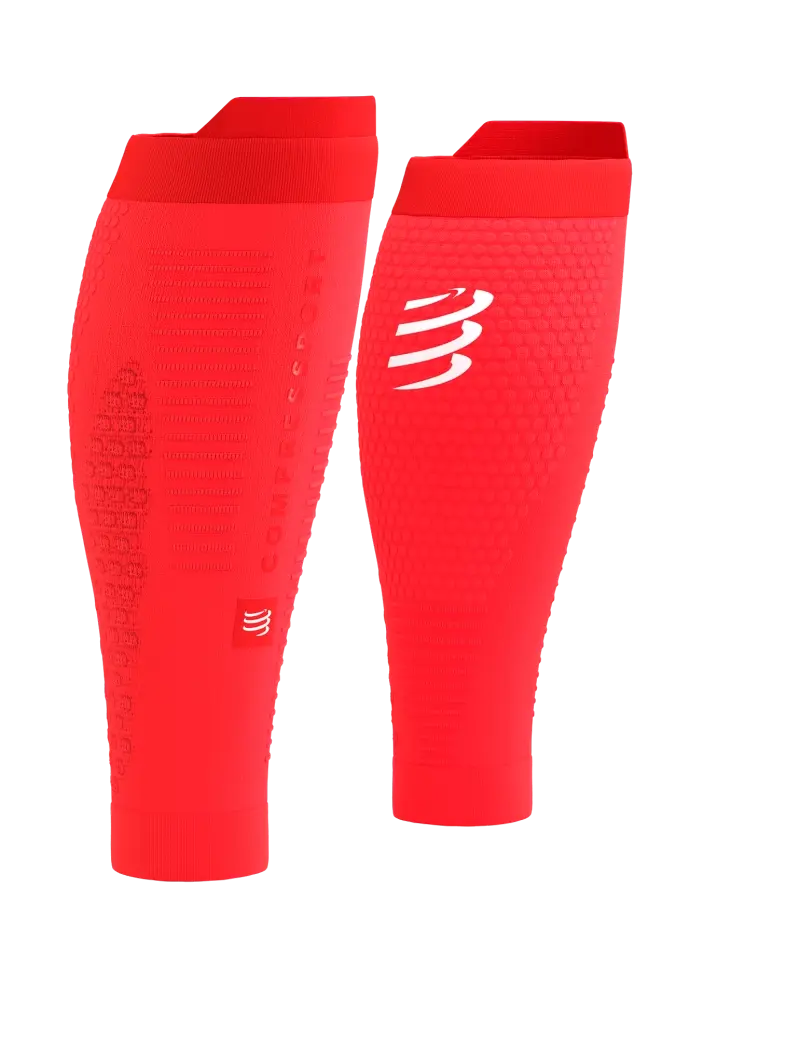 Compressport R2 3.0 Compressie Tubes Fluo Rood/Wit Reflecterend