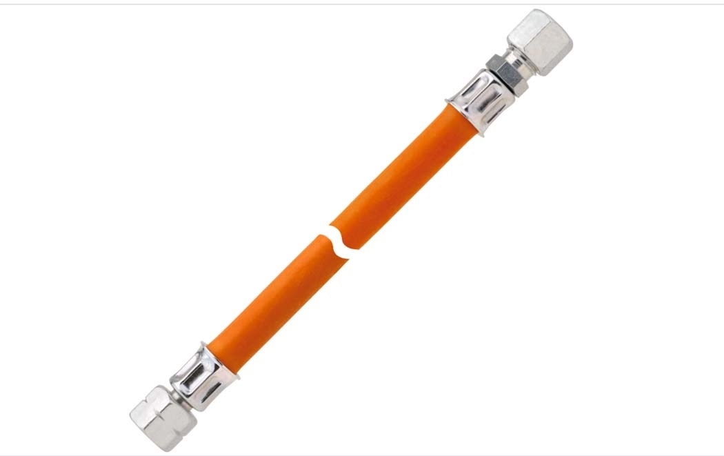 GOK Mitteldruckschlauchleitung Gas Überwurfmutter G 1/4 LH auf  5/8 UNF-ÜM 1000 mm