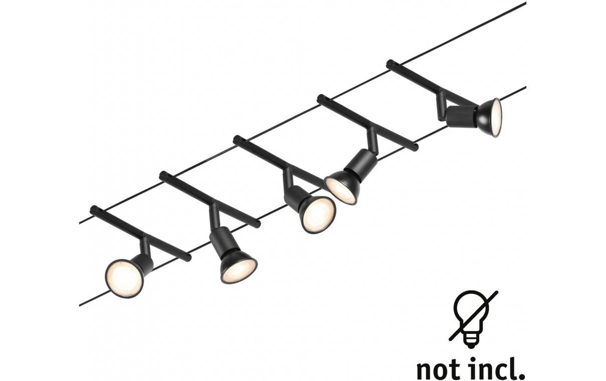 CorDuo Seilsystem Salt Basisset GU5.3 max. 5 x 10 W<br>Schienenlichtschranke