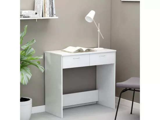 Bureau Blanc 80x40x75 cm Bois d'ingénierie