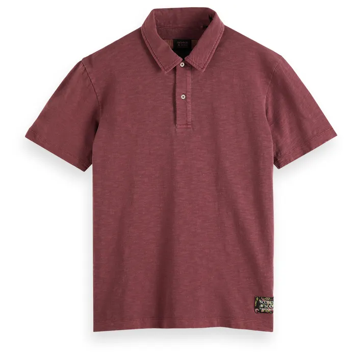 Scotch & Soda Garment Dyed Pique Polo Heren