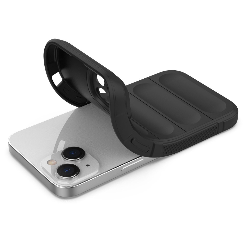 iPhone 14 Outdoor Gummi Schutzhülle Anti-Drop - Schwarz
