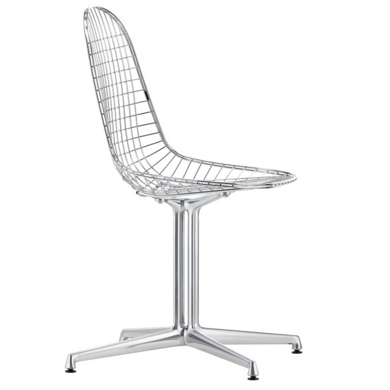 Vitra Eames Wire Chair DKL stoel Aluminium