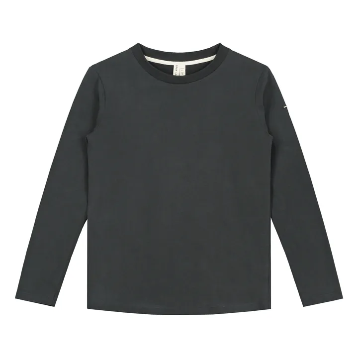 Gray Label T-shirt Manches Longues Coton Bio | Noir