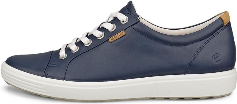 Leer - Sportschoenen - Effen - Platte Hak - Snoersluiting
