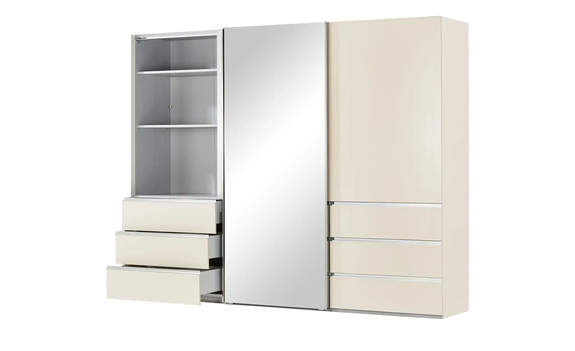 Schwebetürenschrank, 3-türig Mitta