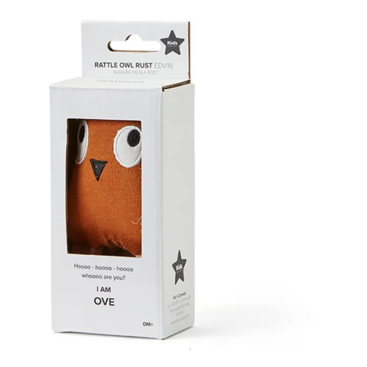 Kid's Concept Hochet Chouette Edvin | Rouille