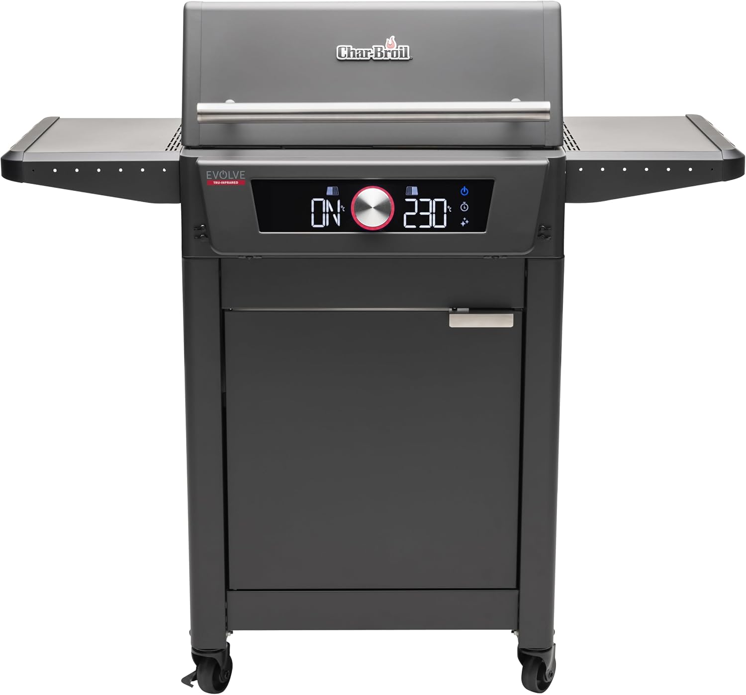 Char-Broil Elektrogrill Evolve Electric, E-Power Grillen, 90°C-370°C, App Control, Reinigungsfunktion, Kerntemperaturfühler, digitales Display - Ideal für draußen, Balkon, Garten