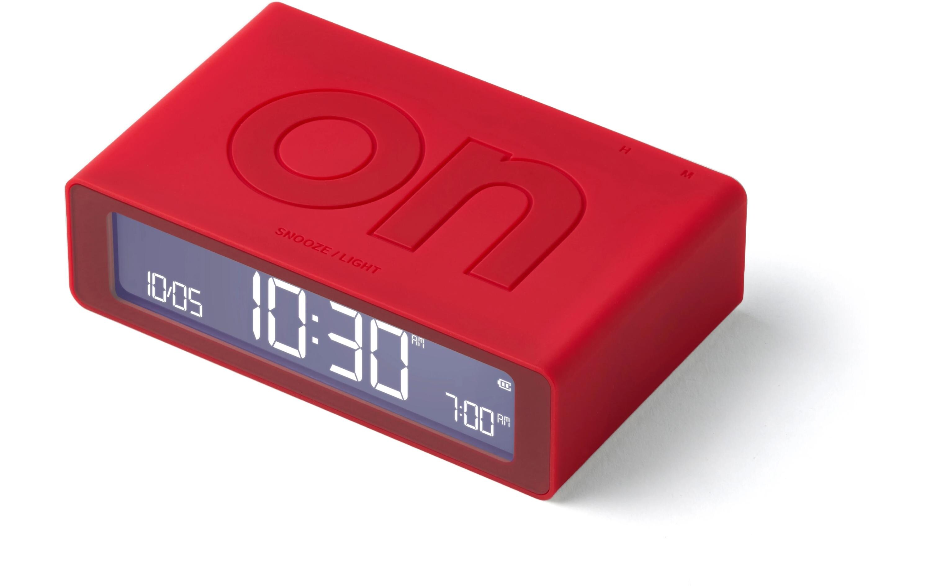Digitalwecker Flip Mini RotMini LCD-Wecker mit Umkehrfunktion (On/Off)
