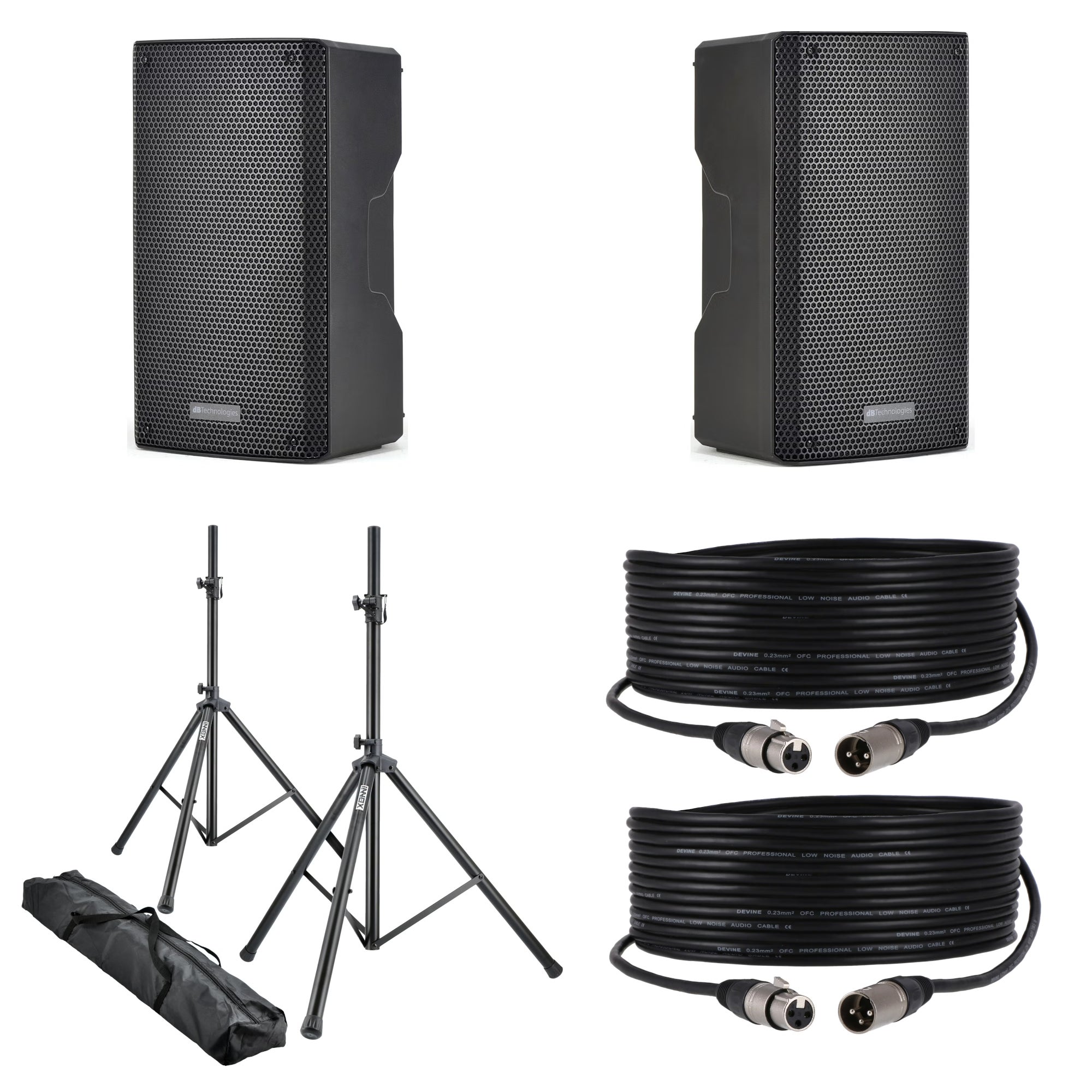 dB Technologies KL 10 + statieven + kabels