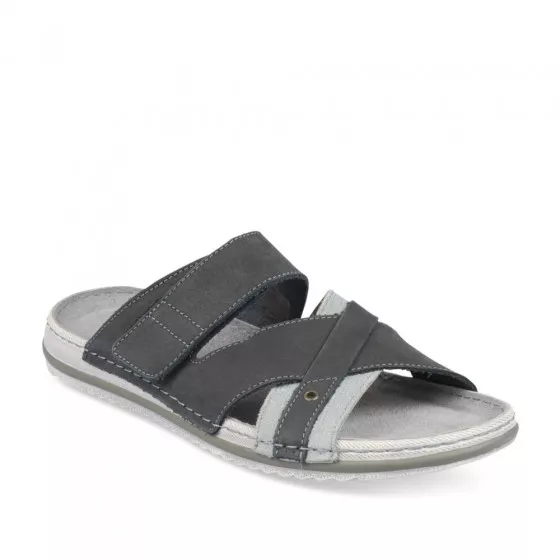 Mules GRIS CAPE BOARD CUIR