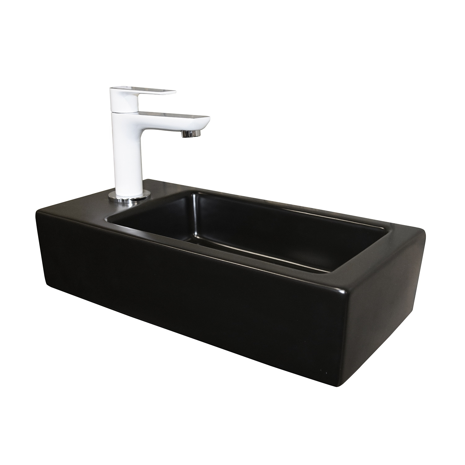 SHOWMODEL: Mueller Mini Apa links fontein 360x180x90 mat zwart