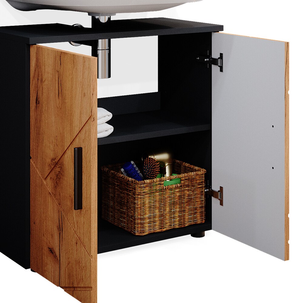 Vicco Badmöbel Set Badezimmermöbel Irma Spiegelschrank Unterschrank Midischrank