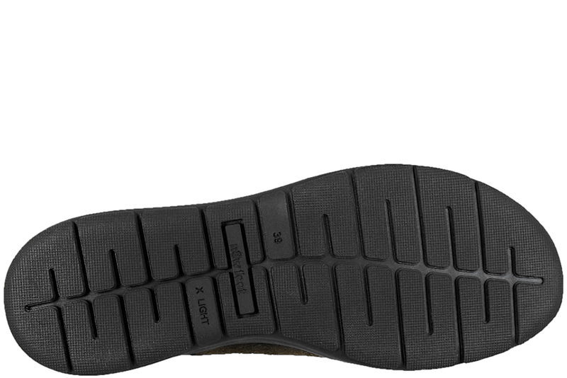 NEW FEET OLIVENGRØN SKO MED ORTHOSTRETCH