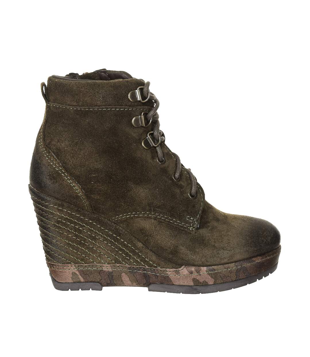 Women's wedge low-top shoe