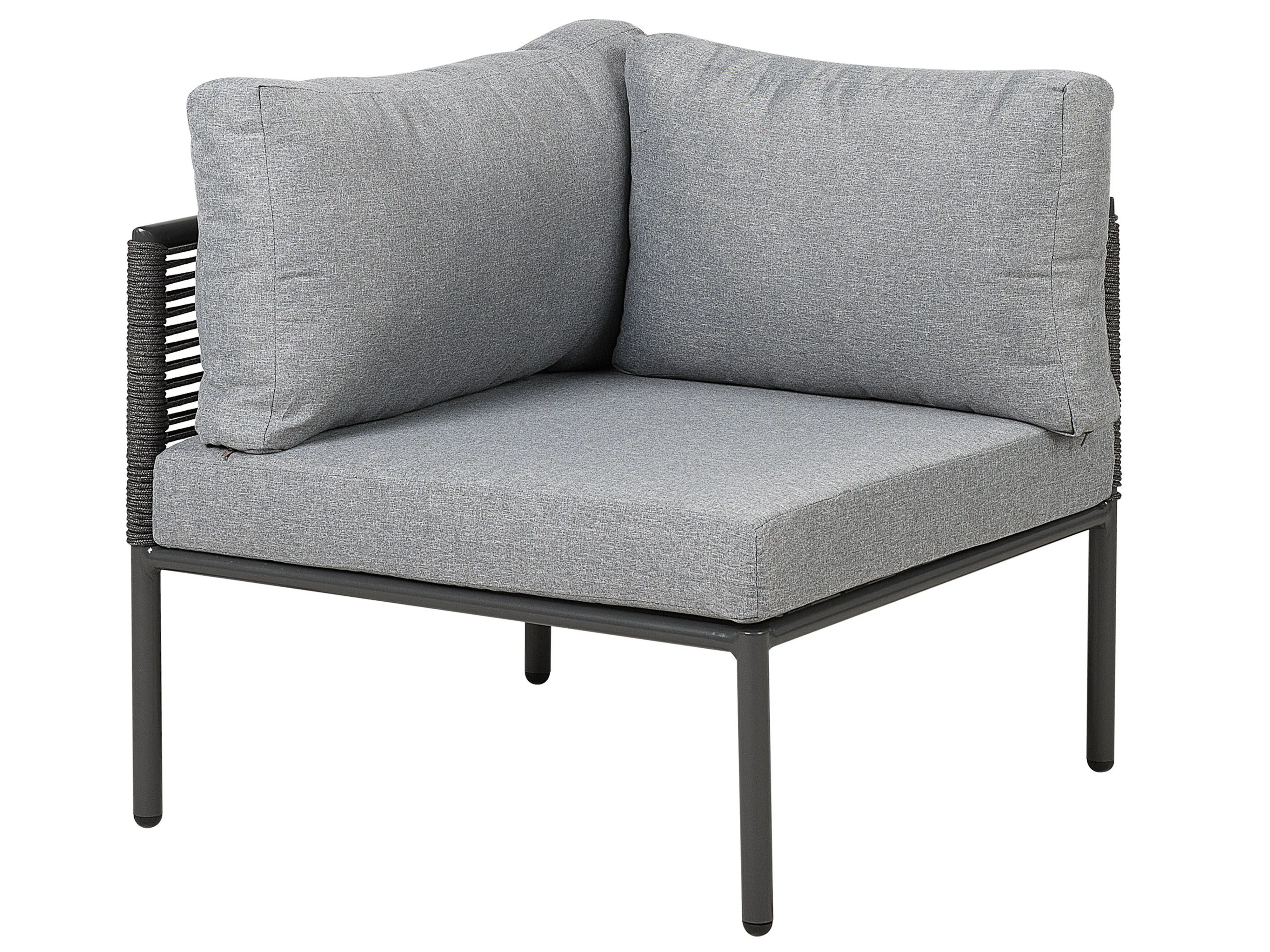Tuin hoekloungeset met tafel 6-zits FORANO Metaal Grijs