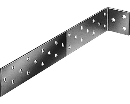 Platte stalen anker voor inbedding in beton, 500 x 40 x 40 mm, sendzimir verzinkt, 1 stuk