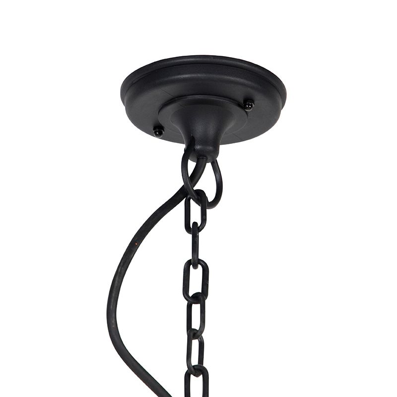 Klassieke buiten hanglamp zwart IP44 - Capital