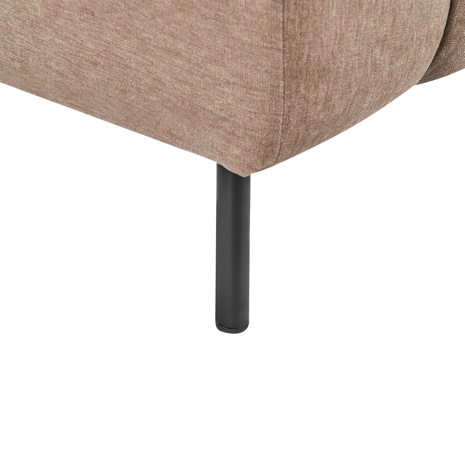 Beliani-LANNILS-Chaise longue-Lichtbruin-Linkszijdig-Polyester