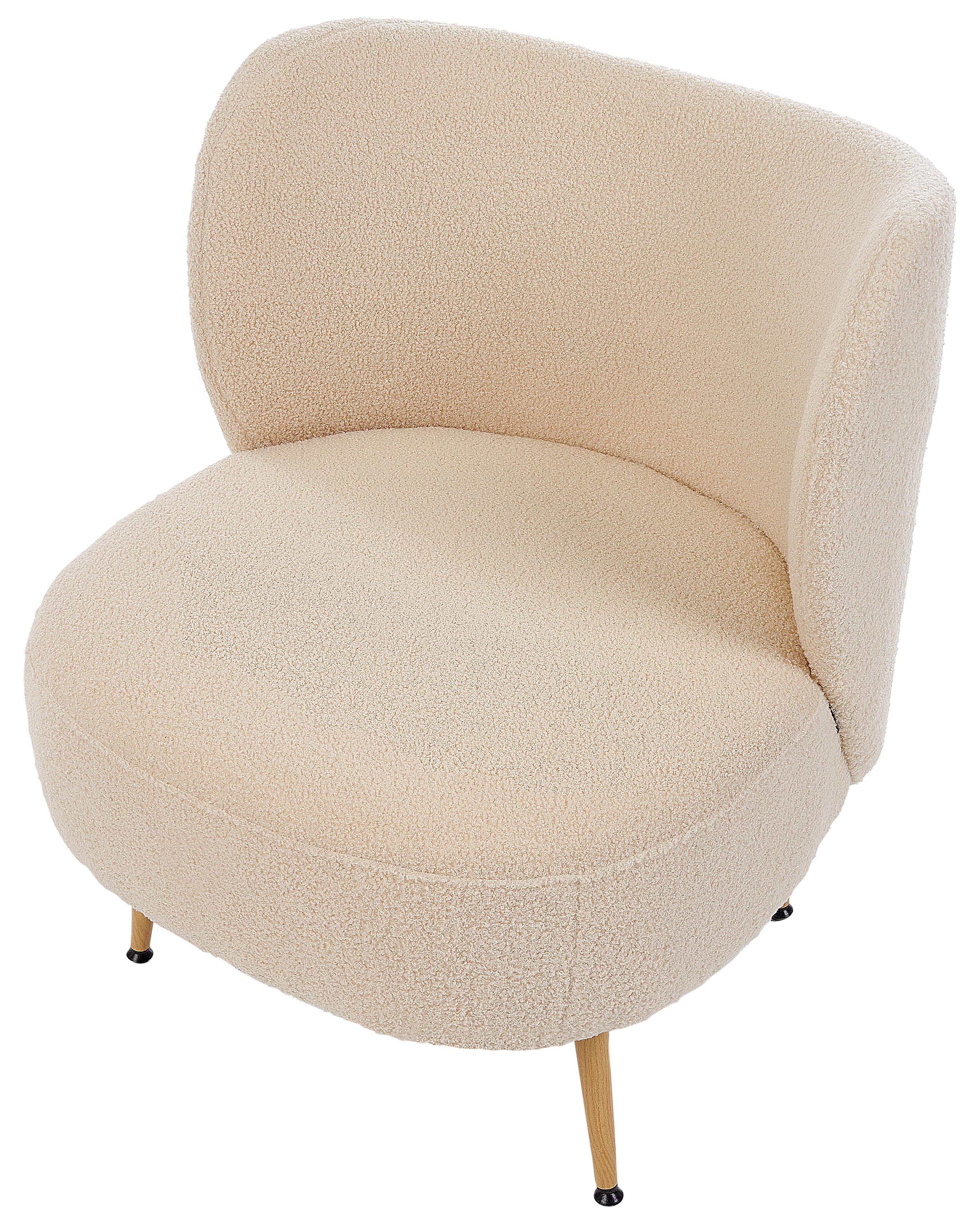Fauteuil OTSBY II met kussen Bouclé Beige