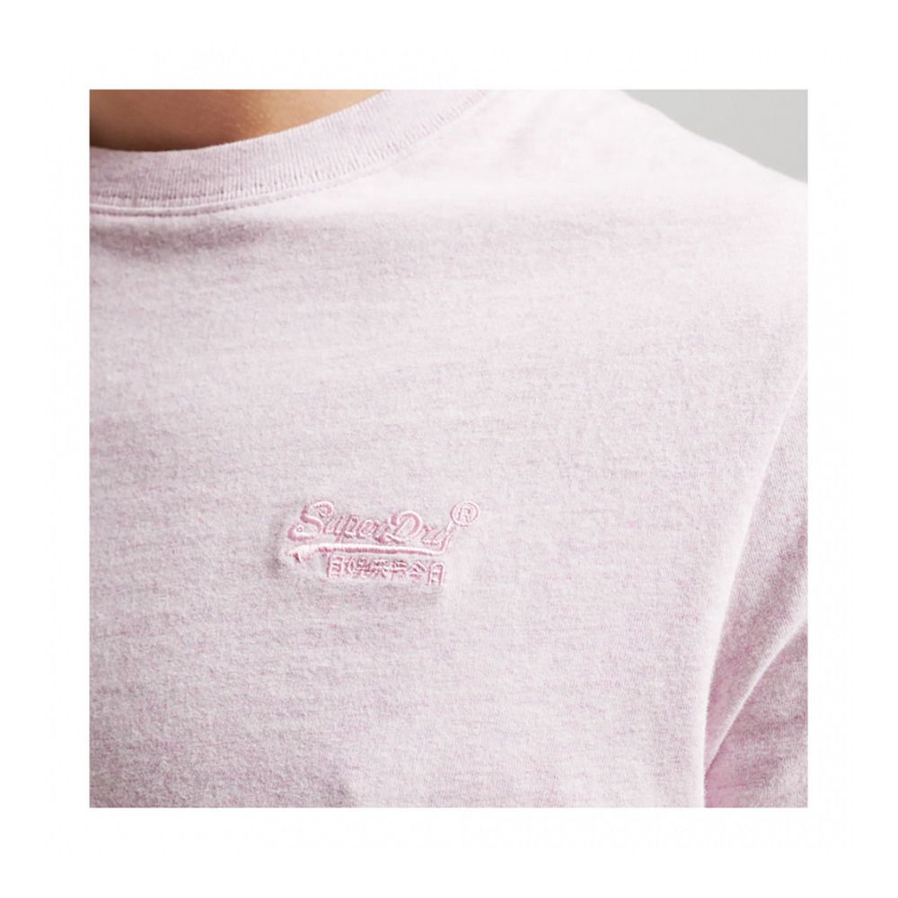 Superdry VINTAGE LOGO EMBROIDERED - Tee-shirt Homme pale pink marl