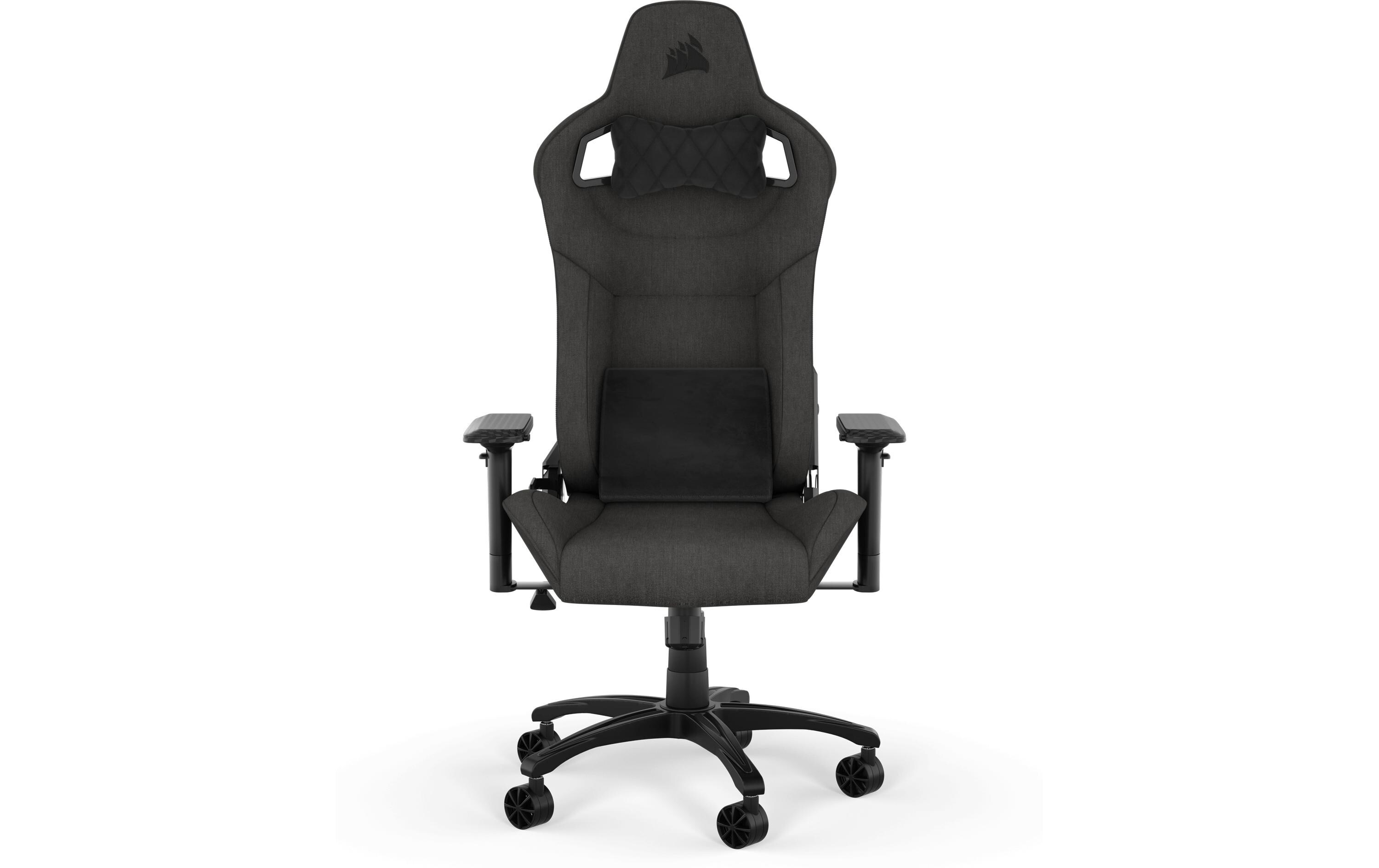 Gaming-Stuhl T3 Rush (2023) Schwarz<br>Ergonomischer Racing-Gaming-Stuhl mit einer Belastbarkeit von bis zu 120 kg