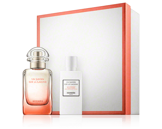 Hermès Un Jardin sur la Lagune Set mit Body Lotion 50ml-40ml