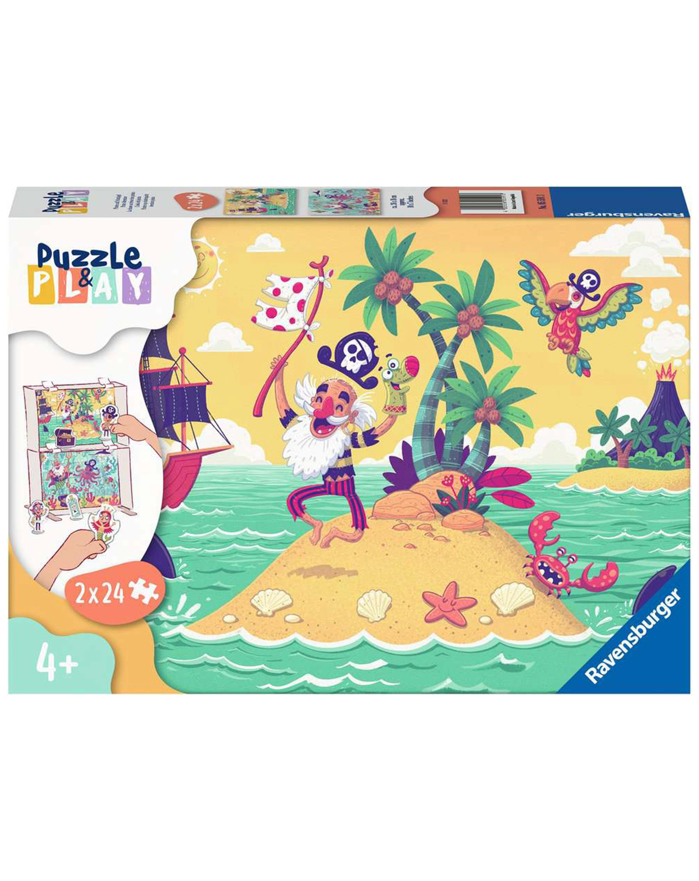 Puzzle PUZZLE&PLAY - PIRATEN 1 2x24-teilig