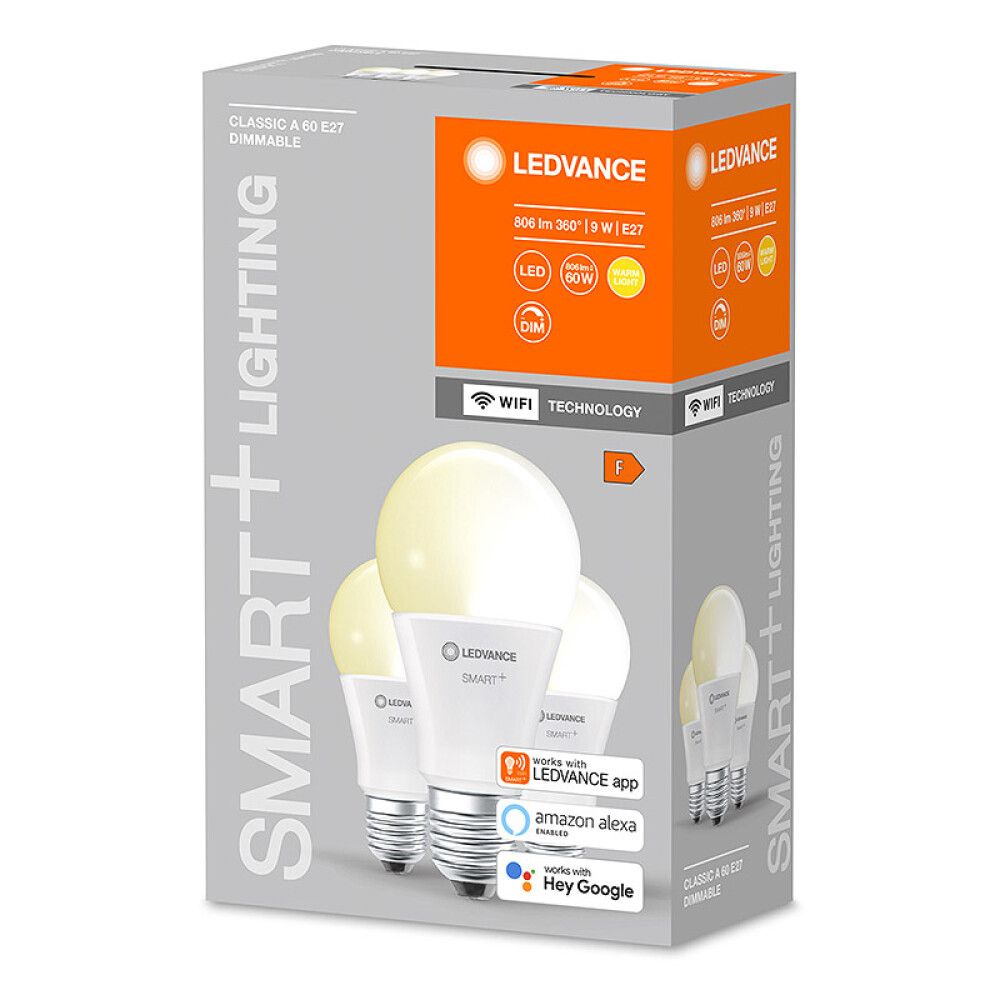 LYSPÆRE OSRAM LED SMART+ WIFI TBDW E27 806LM 9W DIMBAR