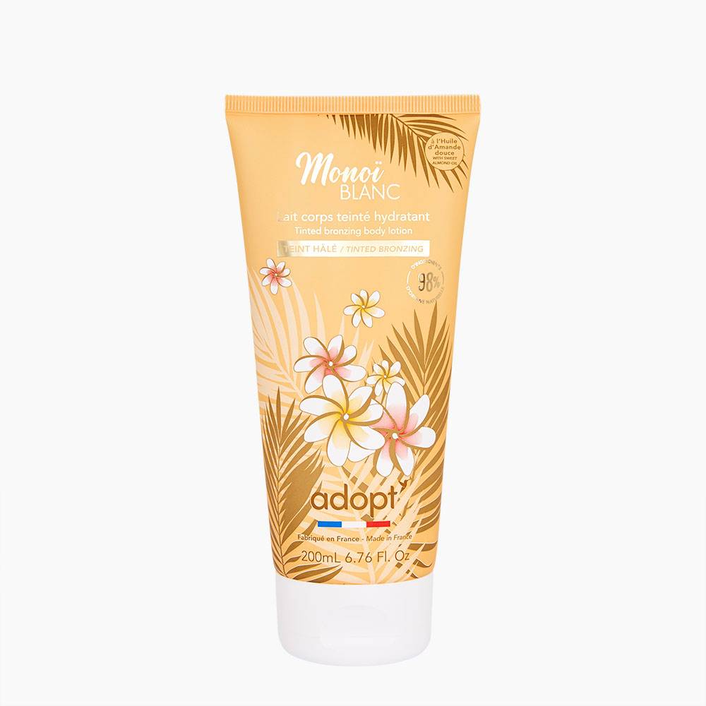 Monoï blanc Lait corps teinté hydratant 200 ml