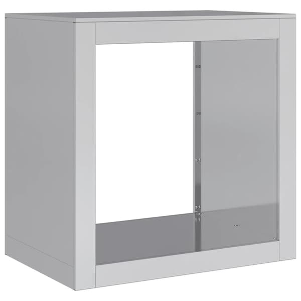 vidaXL Vedstativ 60x40x60 cm galvanisert stål