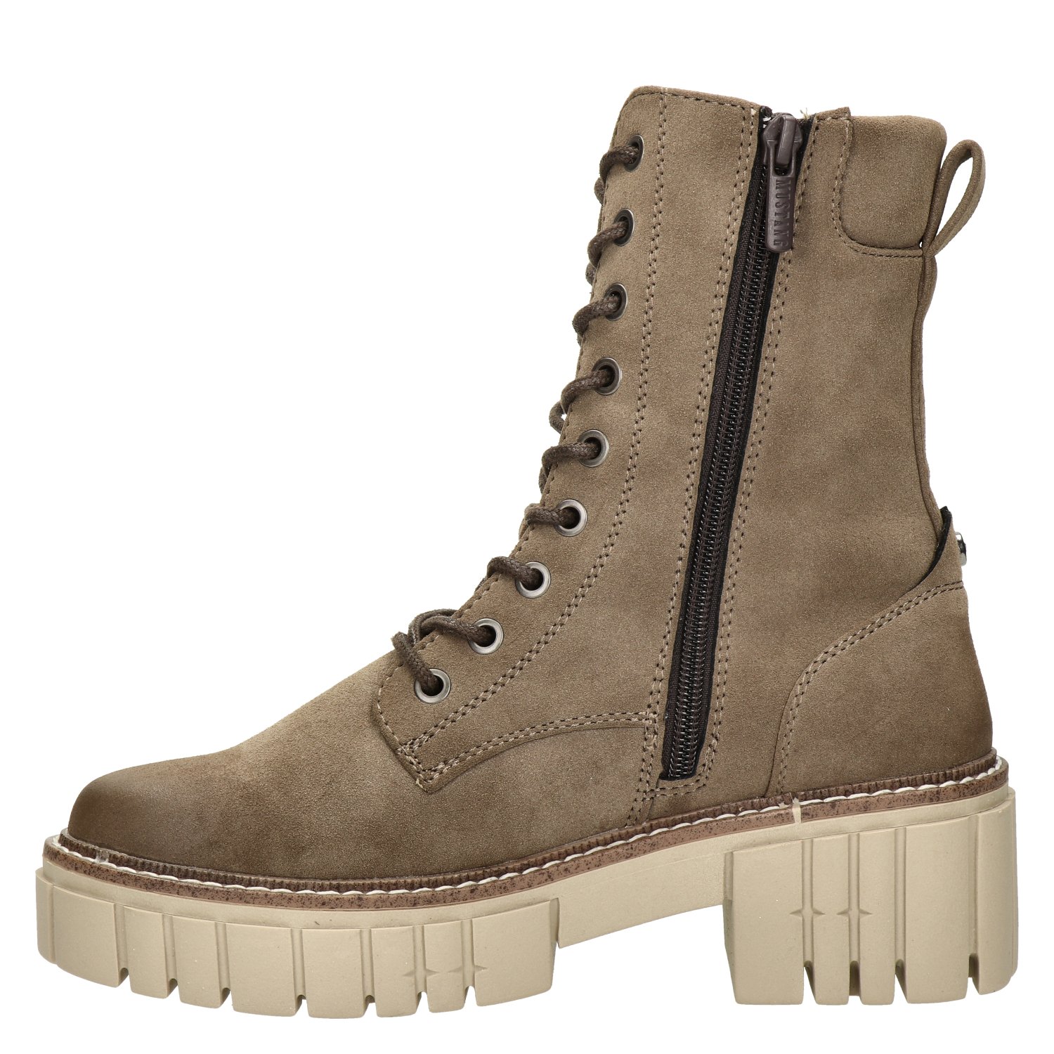 dames veterboot Mustang Bruin