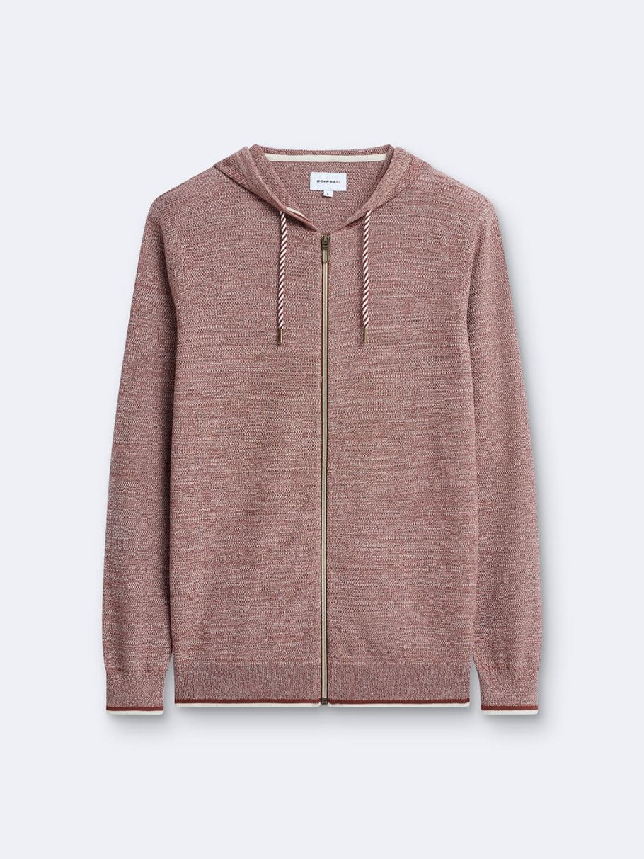 Cardigan à capuche en coton