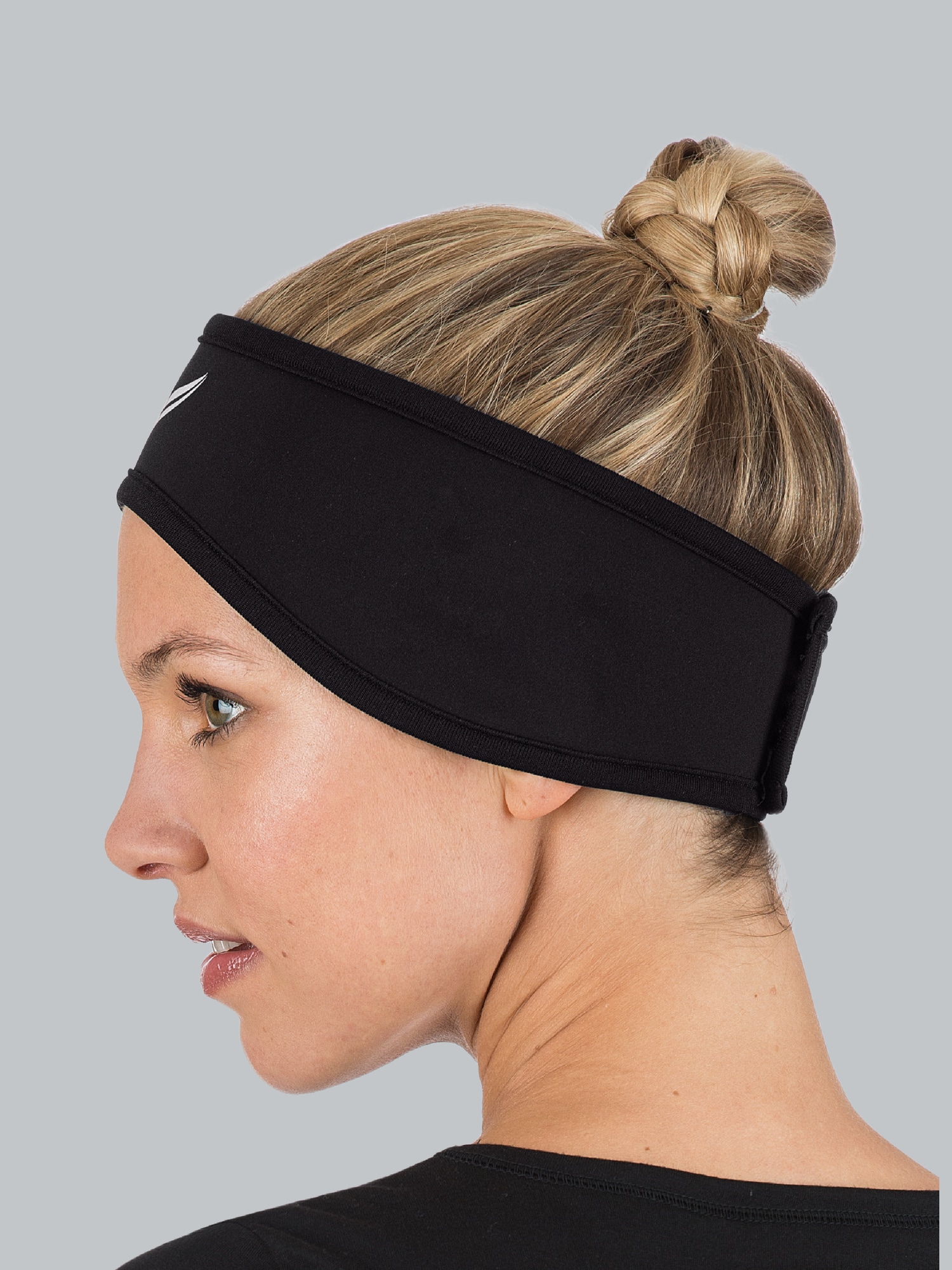 Softshell-Stirnband Schwarz