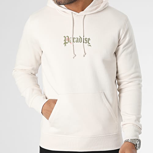 Sweat Capuche Paradise Palm Beige