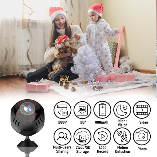 Intelligent WiFi-kamera Realtidsafspilning Panoramic View Overvågningskamera