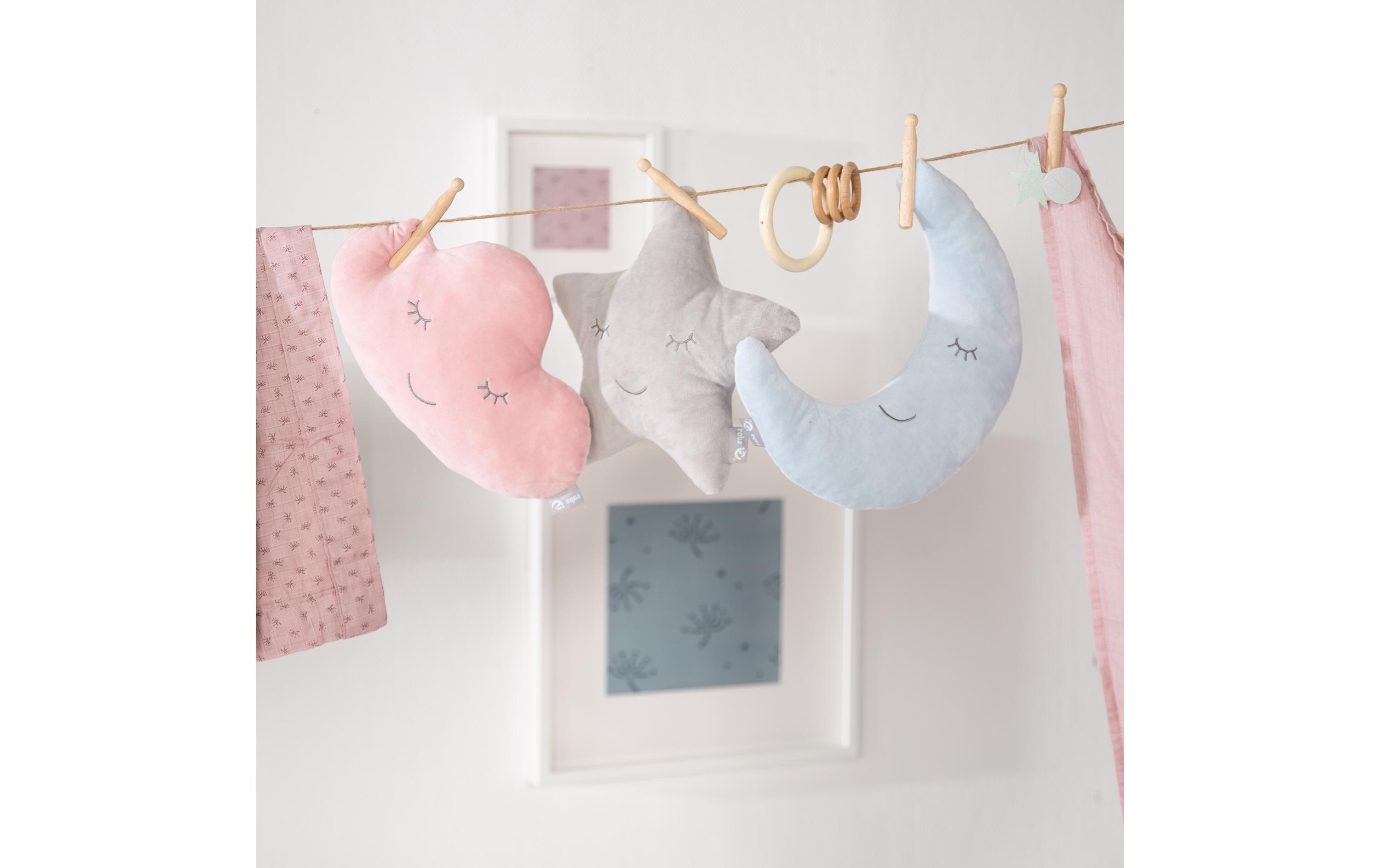 Kissen Stern RosaFlauschiges Kuschelkissen für jedes Baby- & Kinderzimmer