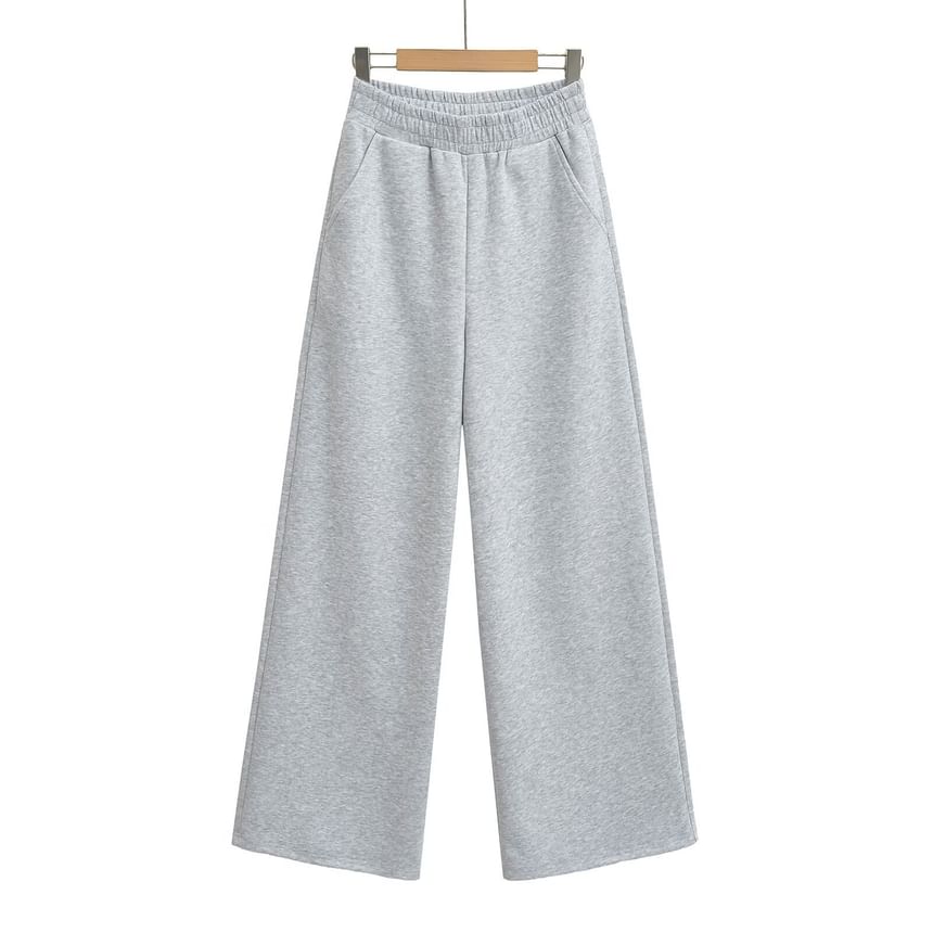 Morhan - Elastische taille, effen, wijde joggingbroek