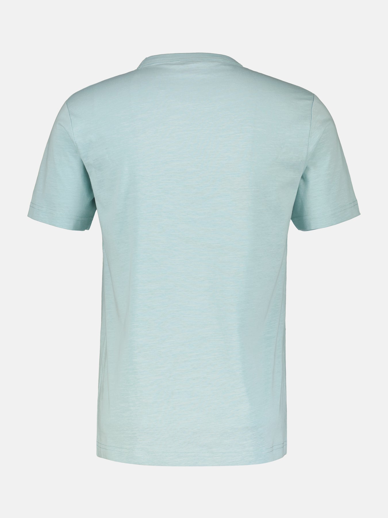 Unifarbenes T-Shirt mit Print
