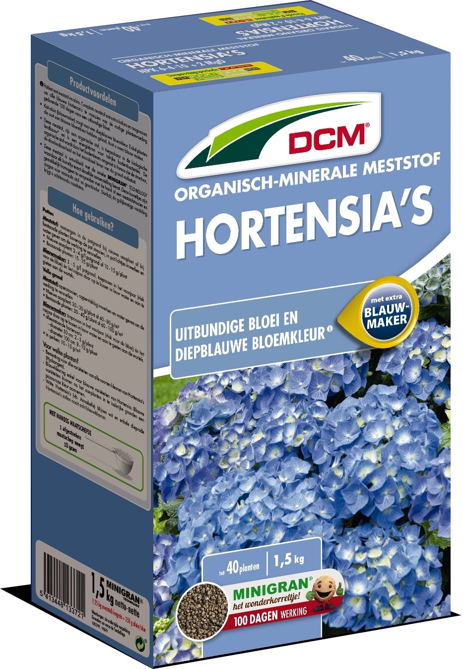 DCM Bio meststof hortensia met blauwmaker 1,5 kg