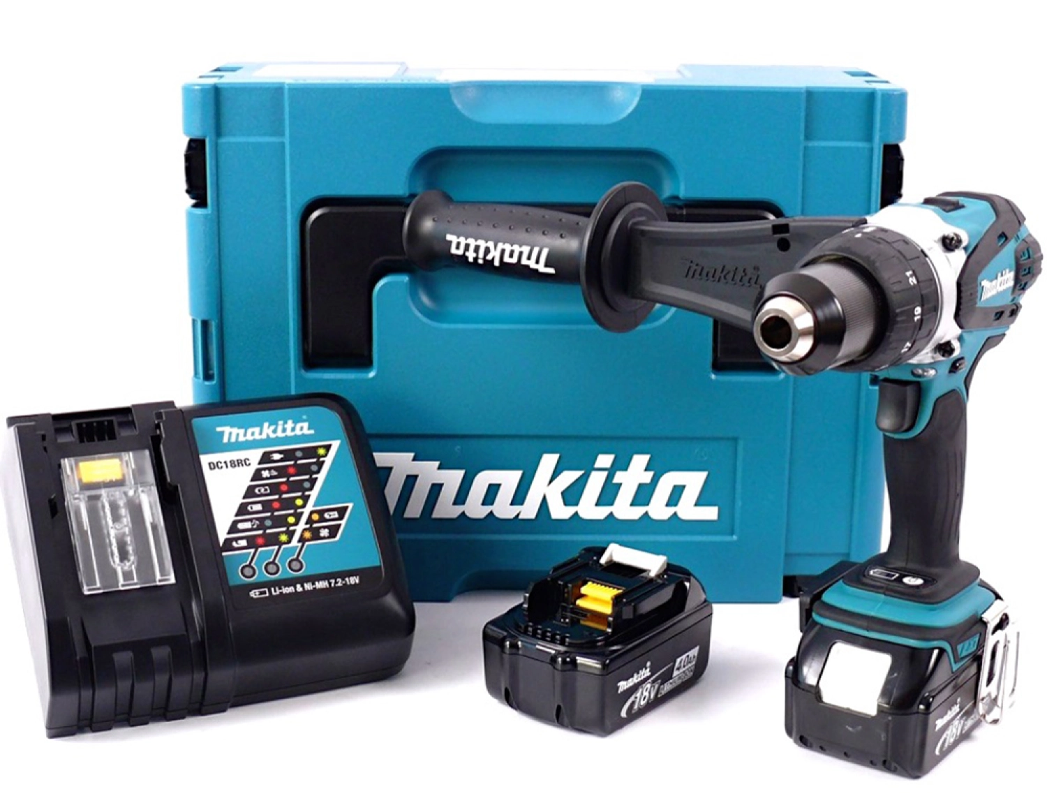 Makita DDF458RMJ 18V Li-Ion accu boor-/schroefmachine set (2x 4.0Ah accu) in Mbox