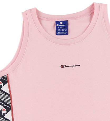 Champion Fashion Kleid ohne Ärmel/Pink m. Streifen